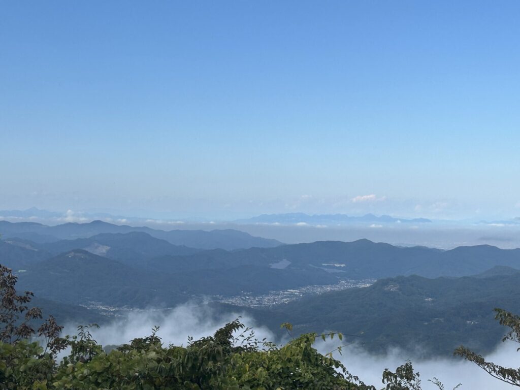 大霧山山頂からの景色