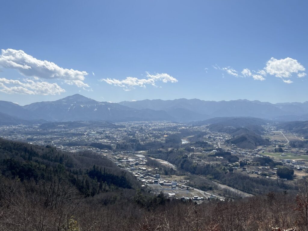 稲穂山山頂からの景色
