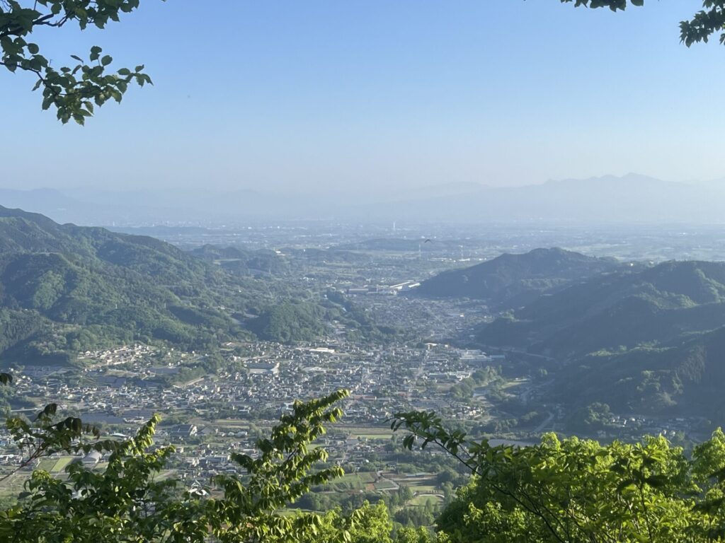 横隈山山頂からの景色