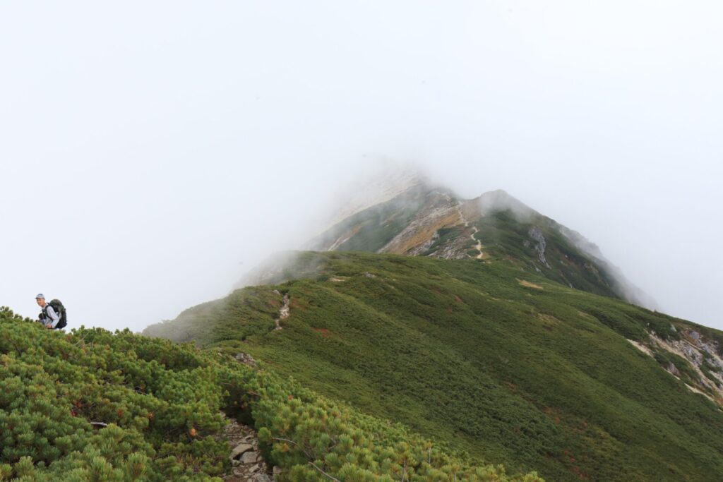 笠ヶ岳稜線