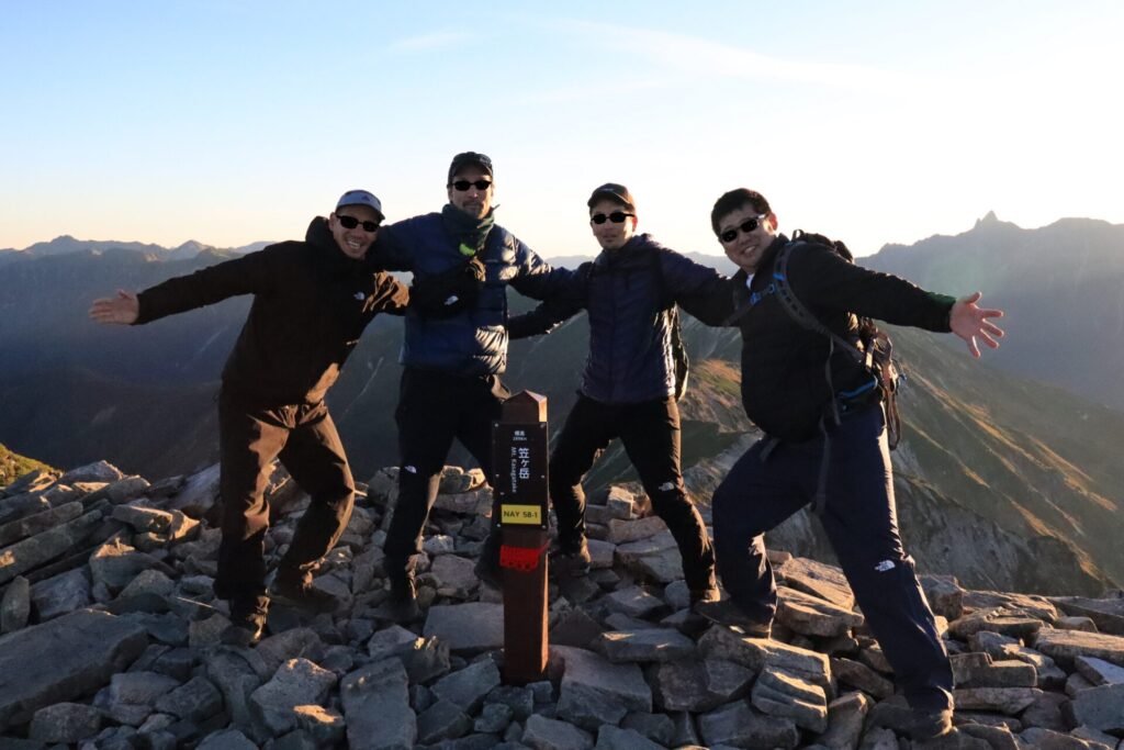 笠ヶ岳登山山頂記念