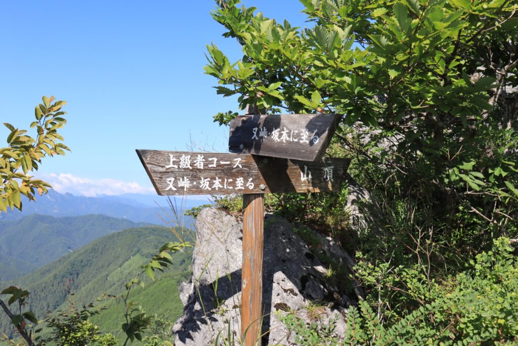 上級者コースとの合流地点