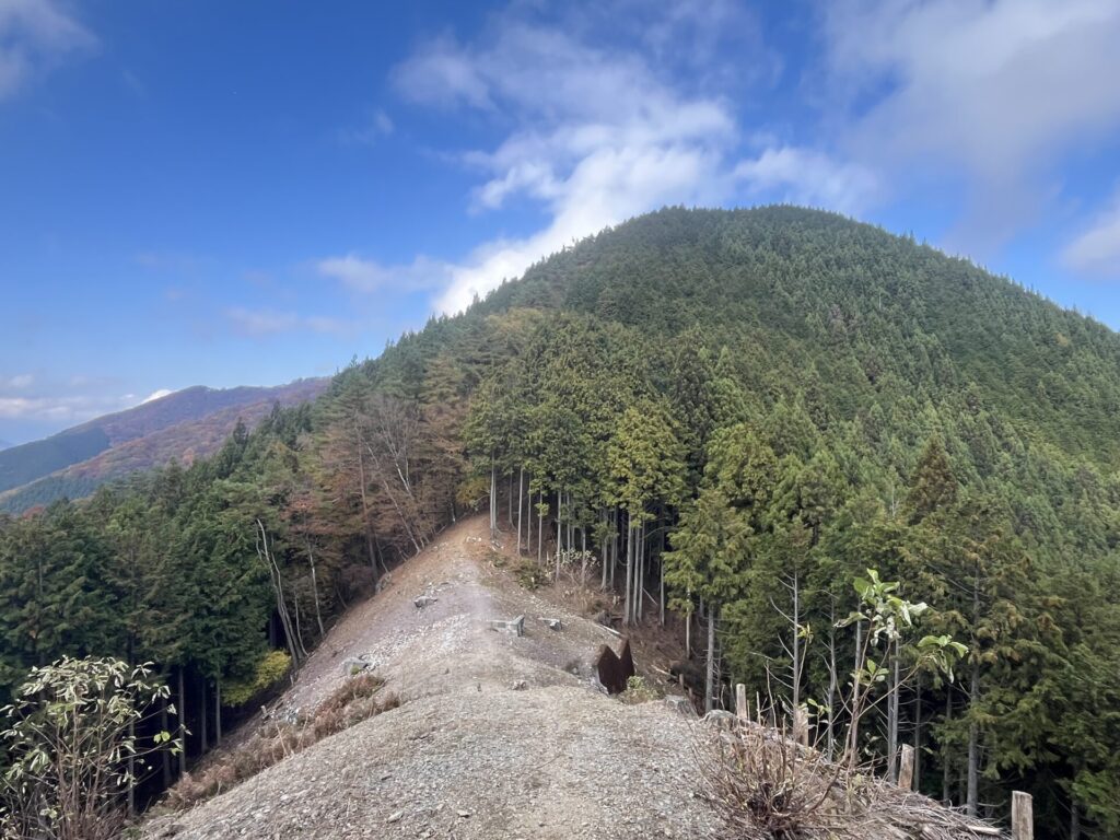 開けた所からの天神山