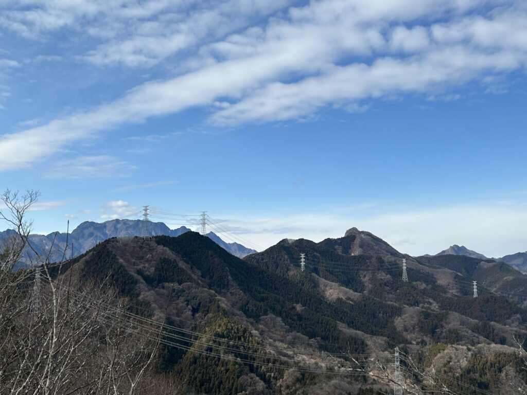 観音山からの両神山