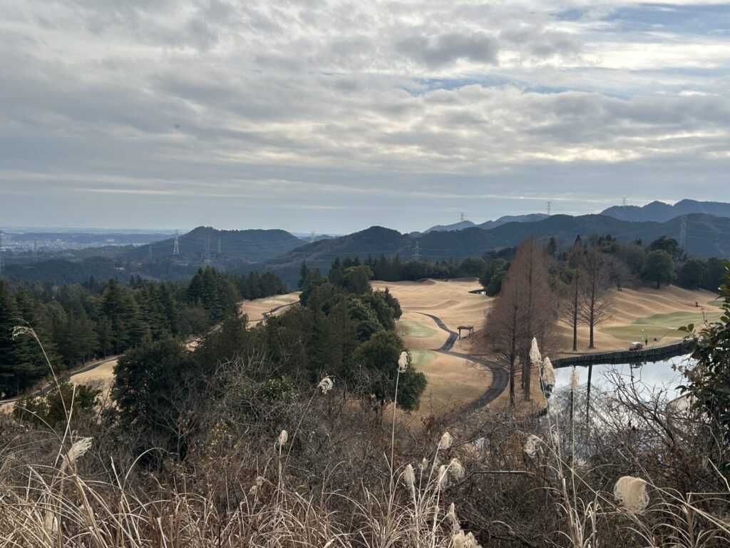 石尊山(毛呂山)からのゴルフ場