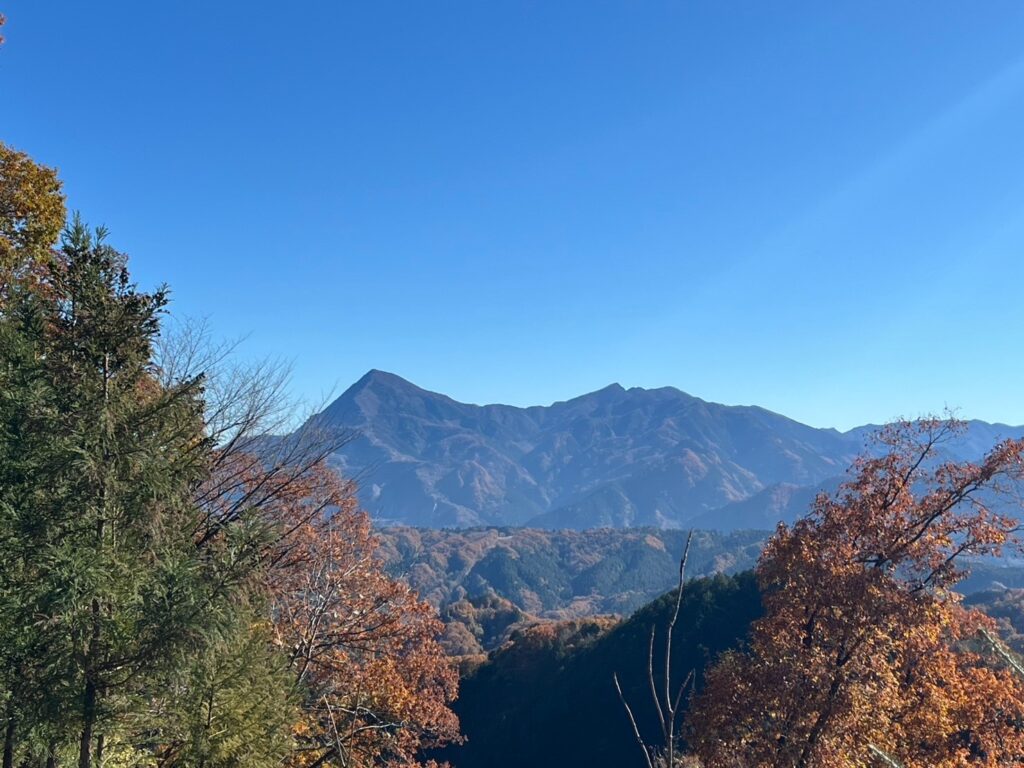 釜ノ沢からの武甲山と大持山