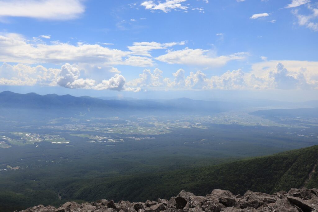 編笠山からの景色(長野)