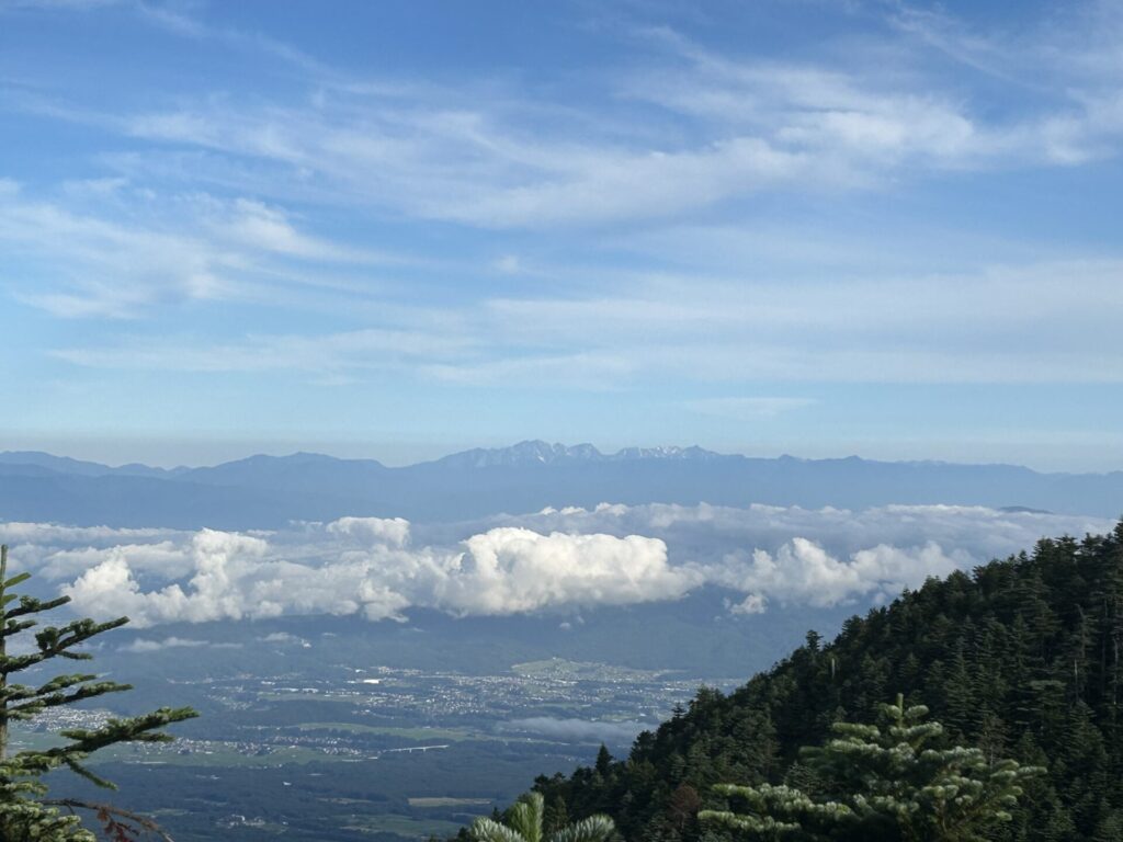 権現岳からの北アルプス