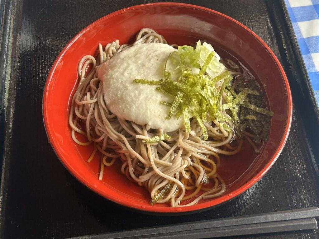 やまびこ茶屋のとろろ蕎麦(冷)