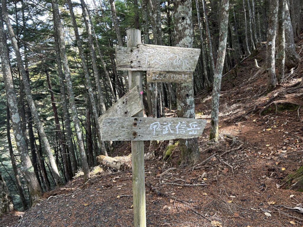 十文字山手前30分